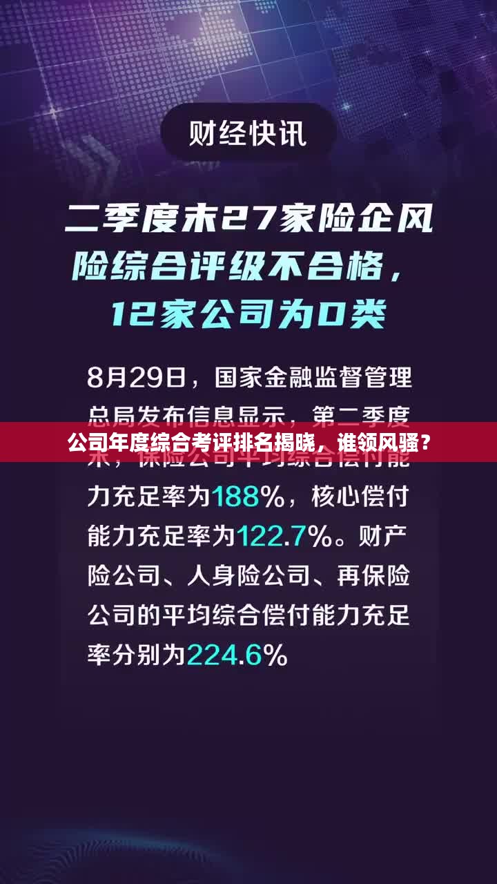 公司年度综合考评排名揭晓，谁领风骚？