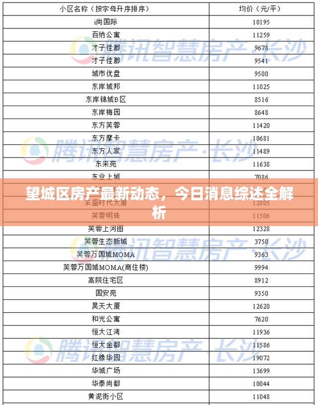 望城区房产最新动态，今日消息综述全解析