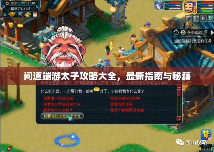 问道端游太子攻略大全，最新指南与秘籍
